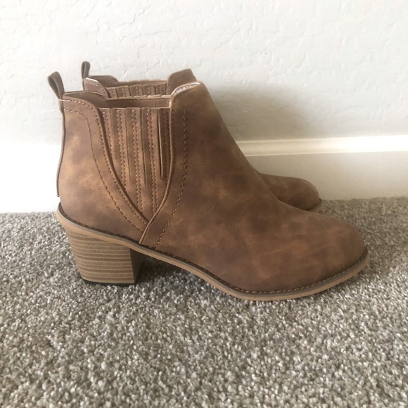 Brown booties—never worn - Picture 1 of 1